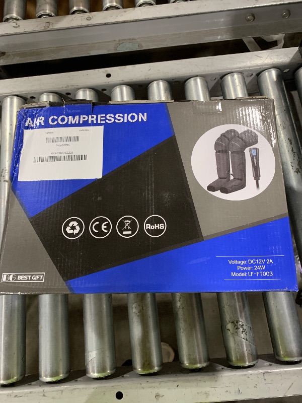 Photo 1 of Bestgift Christmas Gifts for Men, Women, Mom, Dad, Mother's Day, Father's Day, Air Compression Massager with Heat for Foot, Leg, Calf, Thigh, Knee, Helpful for Muscle Fatigue, Cramps, Swelling, Edema