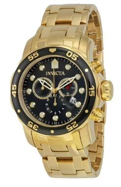 Photo 1 of Invicta Pro Diver Gold-Tone Stainless Steel Chronograph Mens Watch