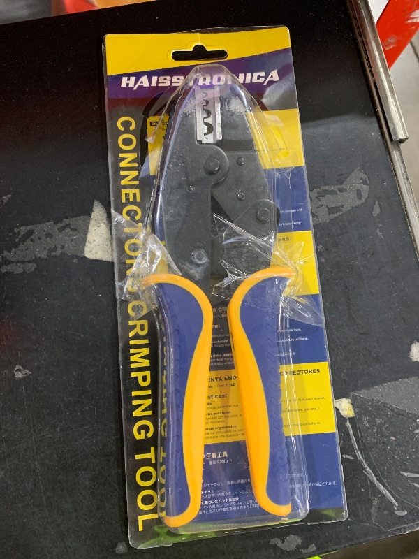 Photo 1 of haisstronica Crimping Tool for Non-Insulated Terminal,AWG 22-6 Ratchet Wire Crimper Tool,Wire Terminal Crimper HS-7327