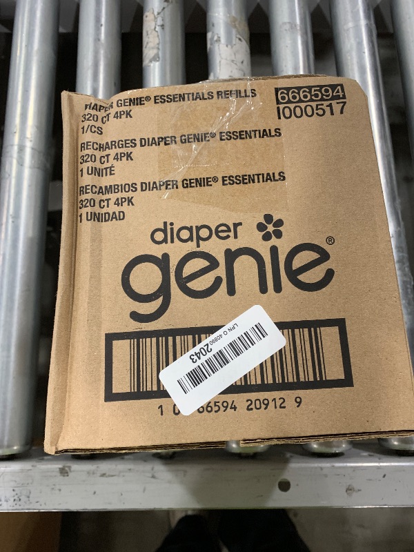 Photo 1 of Diaper Genie Essentials Round Refill Pack of 4 | Holds Up to 1280 Newborn Diapers | Features Unscented Continuous Film | Compatible with Diaper Genie Complete and Expressions Pails