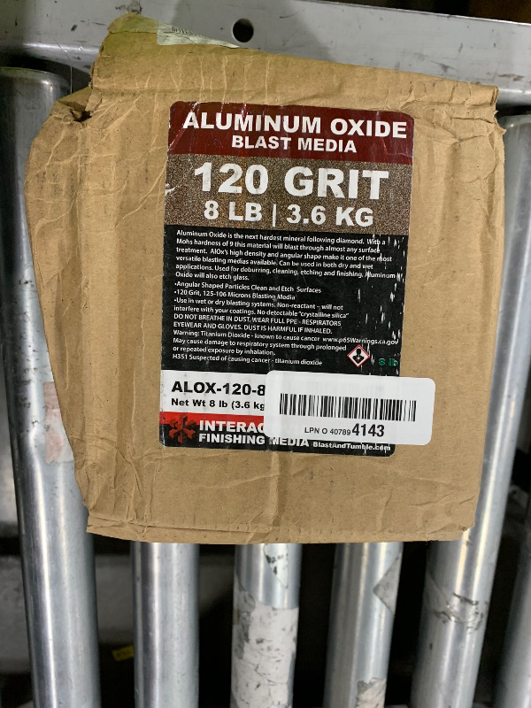 Photo 1 of #120 Aluminum Oxide - 8 LBS - Fine Sand Blasting Abrasive Media for Blasting Cabinet and Blasting Guns.