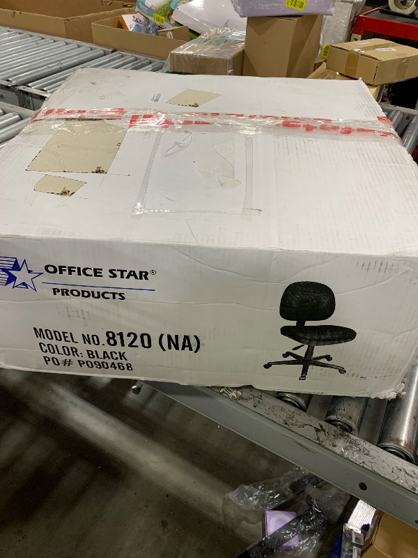Photo 1 of Office Star Ventilated Manager's Office Desk Chair with Breathable Mesh Seat and Back, Black Base, Black