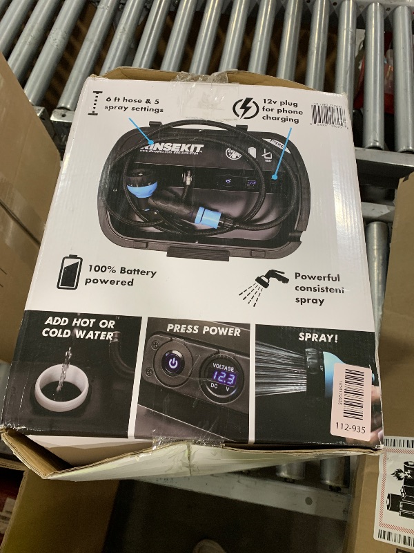 Photo 1 of RinseKit PRO Portable Shower 3.5 Gal., High Pressure, Battery Powered, 6 Month Battery Life, On-the-Go Power, Heating Options Available, Easily Portable, Perfect for Camping, Beach, Van Life and More