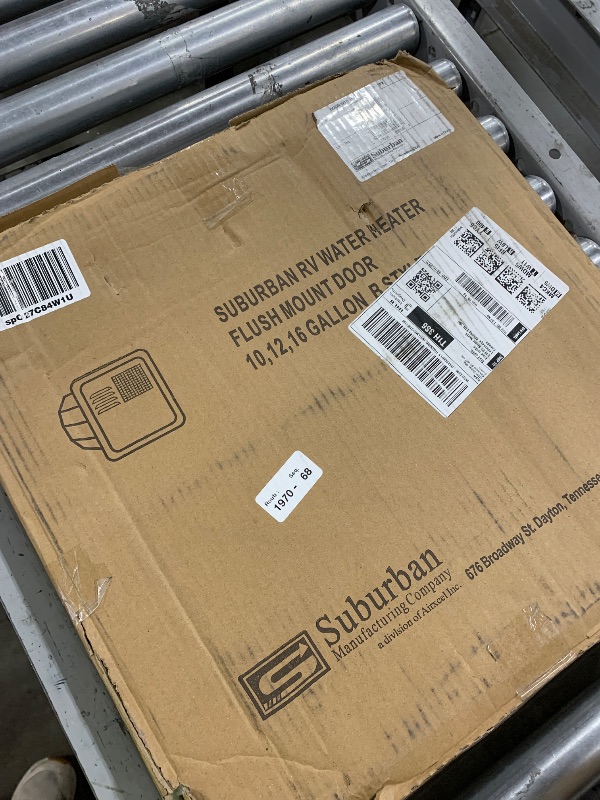 Photo 1 of Suburban Direct Fit Flush Mount Water Heater Replacement Access Door, Polar White Exterior Access Door, Use with Suburban 4 and 6 Gallon Tank Water Heaters (6255APW)