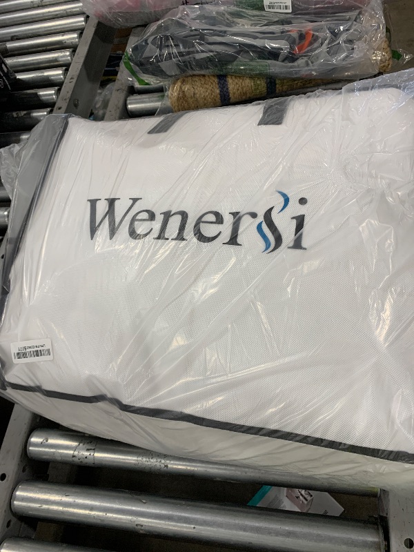 Photo 1 of WENERSI Feather Down Comforter Queen Size,Hotel Style Bedding Comforter,750+ Fill Power,1200TC,100% Organic Cotton Fabric,All Season Grey Duvet Insert with 8 Corner Tabs
