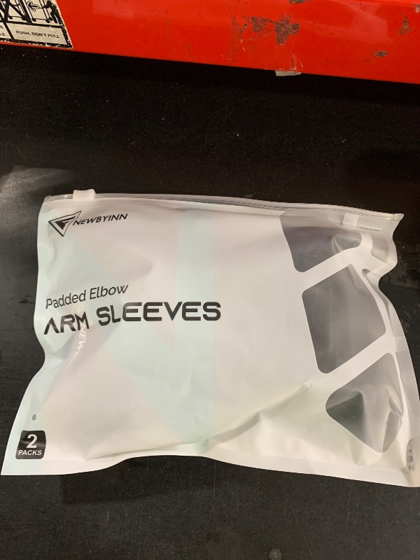 Photo 1 of Newbyinn Padded Arm Sleeves 2 Pack, Elbow Forearm Crashproof Pads for Football Basketball Volleyball Soccer