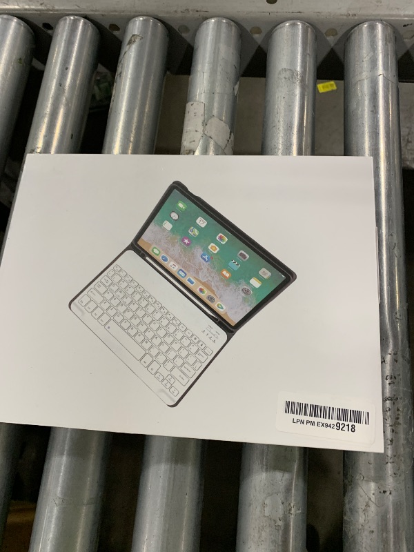 Photo 1 of kenke for iPad 11/10th Gen Case with Keyboard 11/10.9 inch 2025 A16/2022, Detachable Wireless Bluetooth Keyboard Case Thin & Light with Built-in Left Side Pencil Holder, White Square Keycaps (Gray)