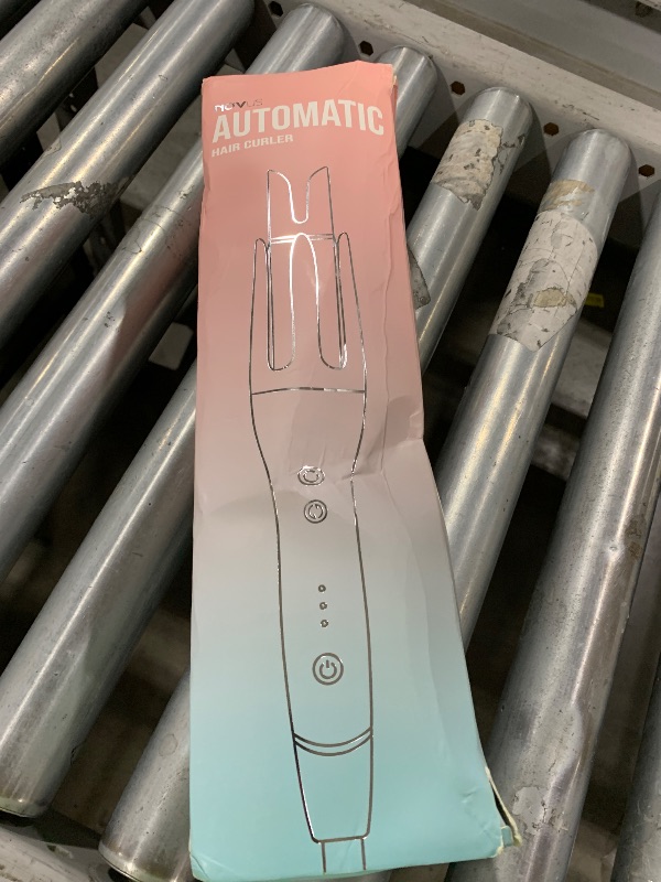 Photo 1 of NOVUS Anti-Scald Automatic Ceramic Curling Iron, Rotating Wand, Auto Curling, 3 Temp Settings, 30Min Auto Shut Off, For All Hair Types