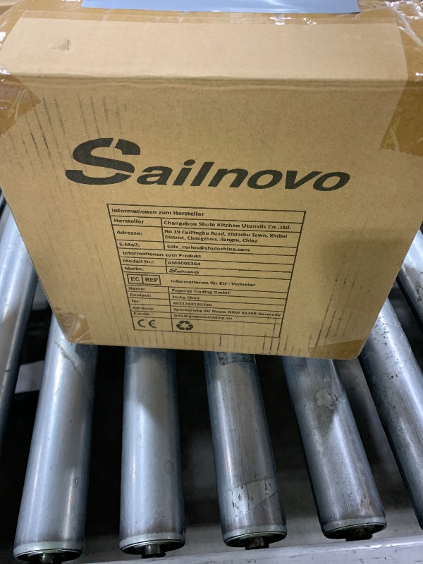 Photo 1 of Sailnovo Pasta Maker Machine, 180 Roller Pasta Maker, 9 Adjustable Thickness Settings 2-in-1 Noodles Maker with Rollers and Cutter, Perfect for Spaghetti, Fettuccini, Lasagna or Dumpling Skin Silver
