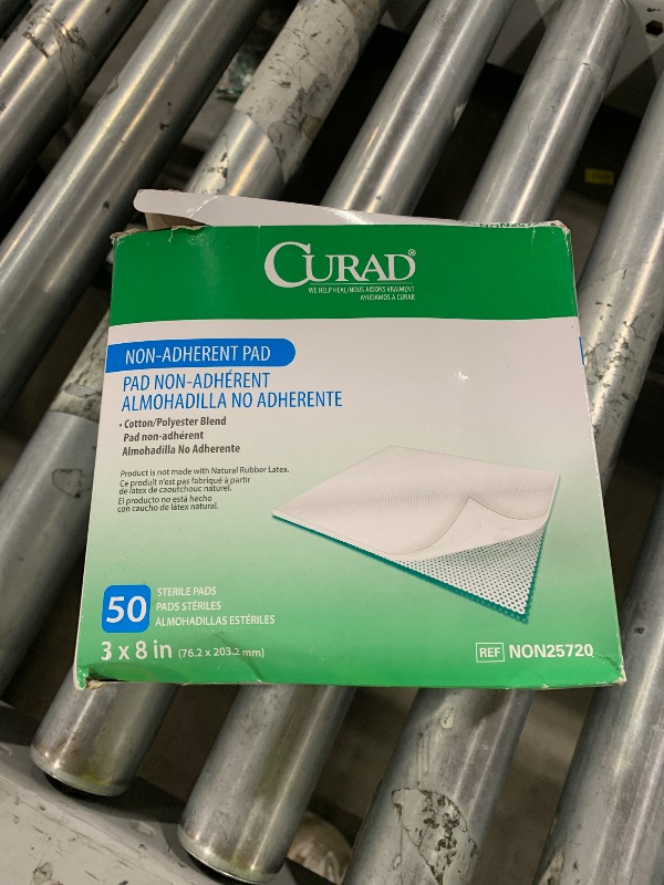 Photo 1 of CURAD Sterile Non-Adherent Pad, 3x8 (Pack of 50)