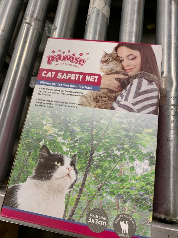 Photo 1 of PAWISE Cat Safety Net for Balcony, Window & Stairs, 20x10 Ft Transparent Pet Anti-Fall Netting, Outdoor Indoor Cat Fence Net, Protective Cat Mesh Barrier for Dogs & Cats