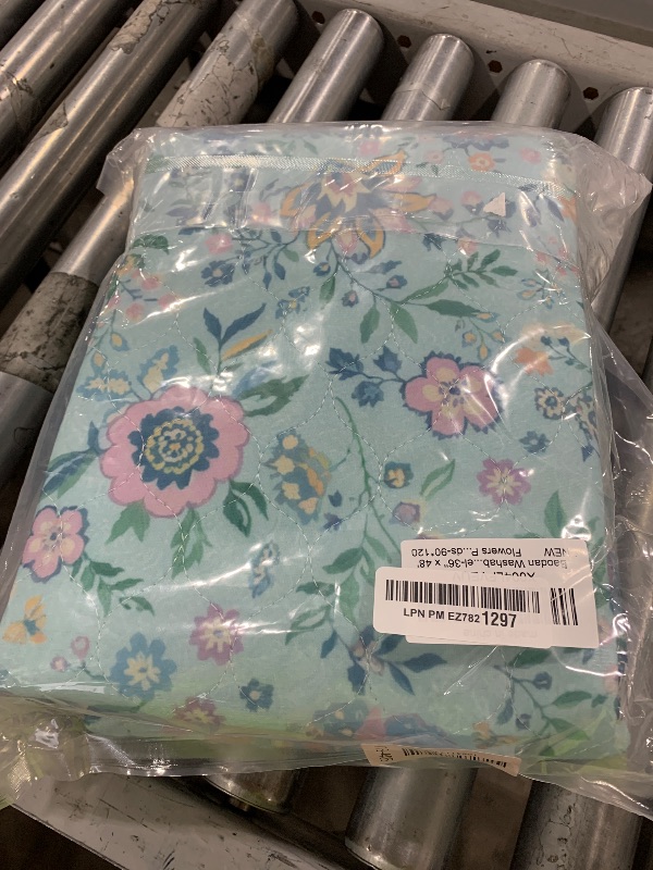 Photo 1 of Baodan Washable Pee Pads for Dogs, 2 Pack Super Absorbent Reusable Puppy Pads with Colorful Flowers Patterns for Potty Training, Floor, Couch, Bed, and Crate,36"x 48"