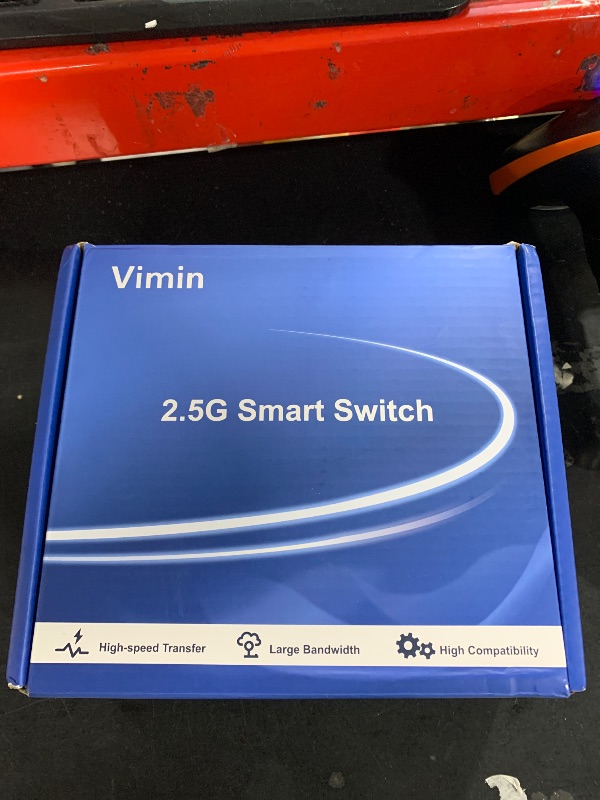 Photo 1 of 5 Port 2.5G Base-T Smart Web Ethernet Switch Managed with 10Gbps SFP Port, Compatible with 100/1000/2500Mbps Network, VIMIN 6-Port 2.5 Gigabit Managed Network Switch for 2.5G NAS, PC, Wireless AP