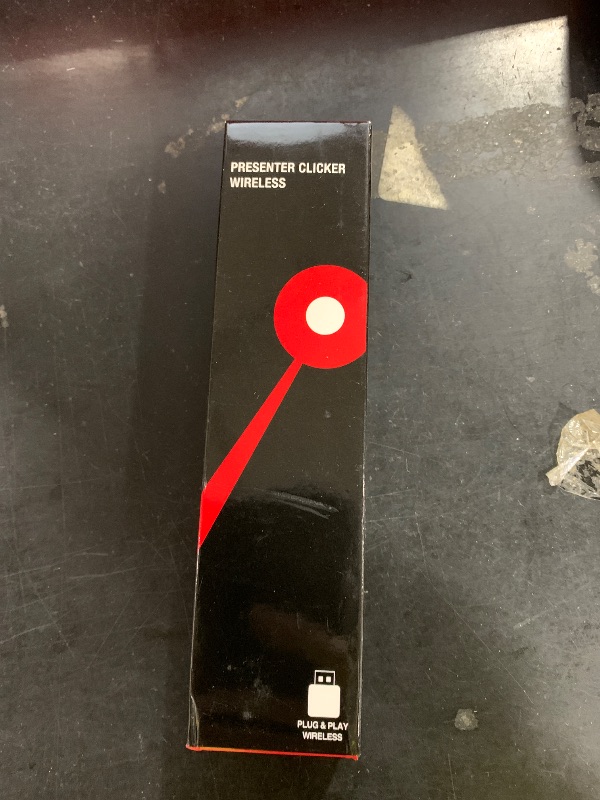 Photo 1 of Wireless Presenter, Hyperlink Volume Control Presentation Clicker RF 2.4GHz USB PowerPoint Clicker Presentation Remote Control Pointer Slide Advancer (Black)