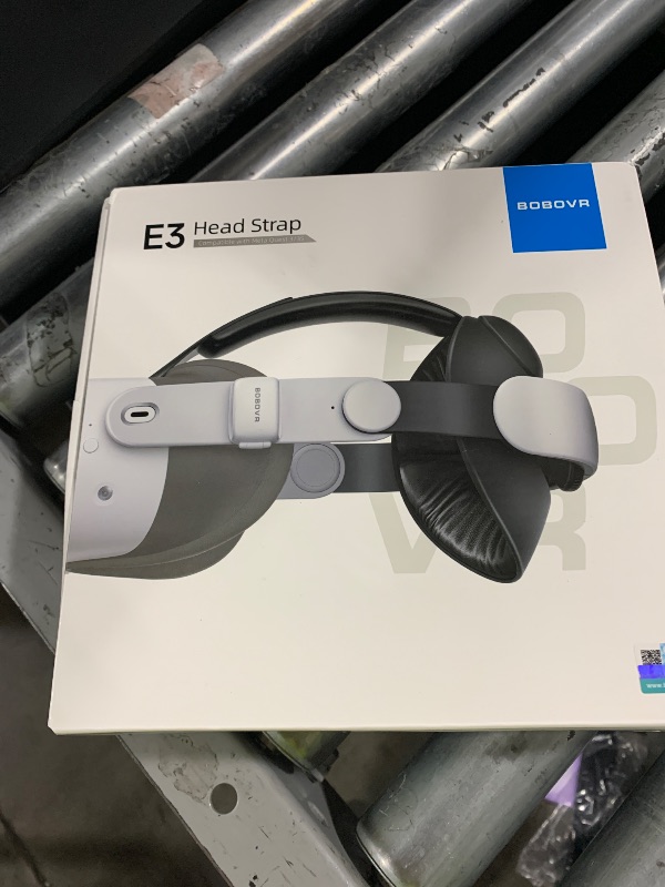 Photo 1 of BOBOVR E3 Head Strap,Compatible with Meta Quest 3/3S, Rear Balance System,Adjustable 70g Weight Block
