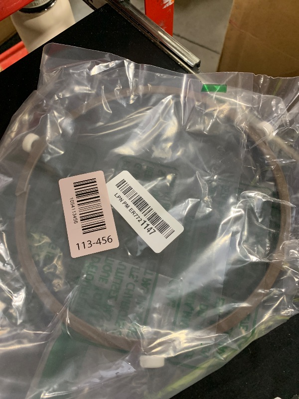 Photo 1 of Microwave Turntable Ring Replacement, 7.44 Inch Durable Plastic Rotating Inner Ring with 14mm Rollers Universal Glass Tray Support Holder Microwave Spinner Accessory Part for Plates