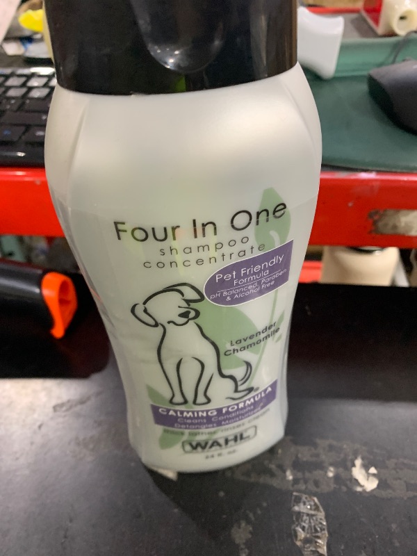 Photo 1 of Wahl USA 4-in-1 Calming Dog Shampoo with Lavender Chamomile Scent – Cleans, Conditions, Detangles, & Moisturizes - Pet Friendly Formula - 24 Oz - Model 820000A