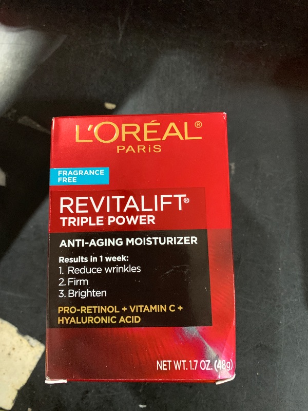 Photo 1 of L'Oreal Paris Revitalift Triple Power Anti-Aging Face Moisturizer, Pro Retinol, Hyaluronic Acid & Vitamin C, Reduce Wrinkles, Fragrance Free 1.7 Oz1054113489
LPNPMER2453406
