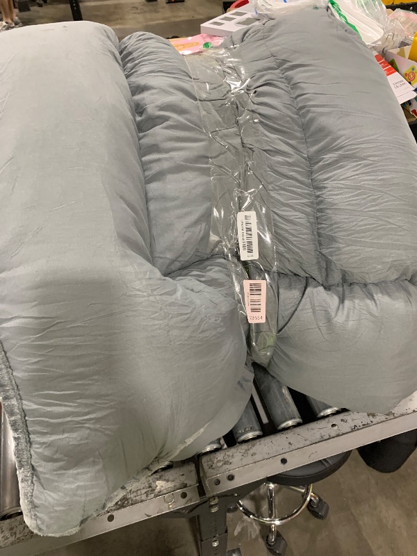 Photo 1 of WhatsBedding Japanese Floor Mattress Futon Mattress 3" Grey Tatami Mat Shredded Memory Foam Filled Sleeping Pad, Foldable & Portable Roll Up Lounger Camping Bed for Kids and Adult,Full Size 54"x 80"