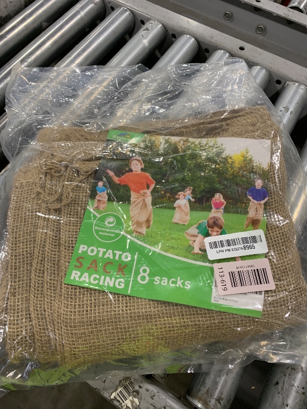 Photo 1 of Alytree 8 Pack Burlap Potato Sack Race Bags, 24"x40" Outdoor Lawn Games for Kids & Adults, Outside Yard Games for Birthday Party, Field Day Family Reunion, Carnival, Easter, Halloween, 4th of July