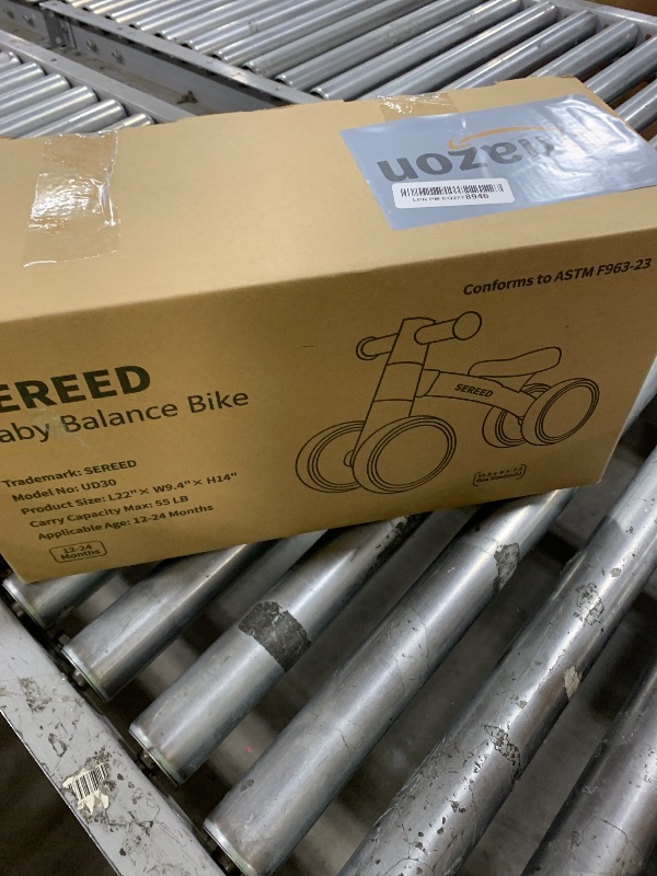 Photo 1 of SEREED Baby Balance Bike for 1-2 Year Olds - 4 Wheels, First Bike for Toddlers, Birthday Gift (Green)