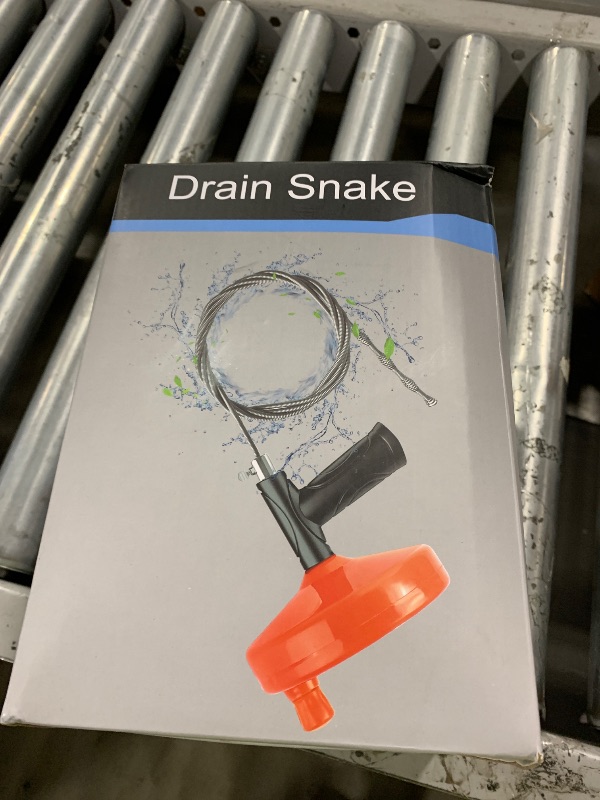 Photo 1 of 33 Feet Drain Snake Auger, Plumbing Snake Drain Hair Clog Removal Tool, Sink Unclogger Drain, Heavy Duty Toilet Snake Auger, Cleaner Tool for Bathroom Kitchen Tub Shower Drain Clog Remover with Gloves