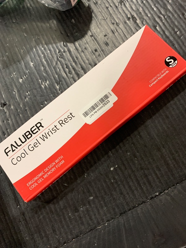 Photo 1 of Faluber Cooling Gel Wrist Rest, 12.5-inch Length for Compact Keyboard, Memory Foam Palm Rest with Non-Slip Footpad, Ergonomic Design, Stain Resistant, PC Accessory Gaming Gear (Small-Compact)