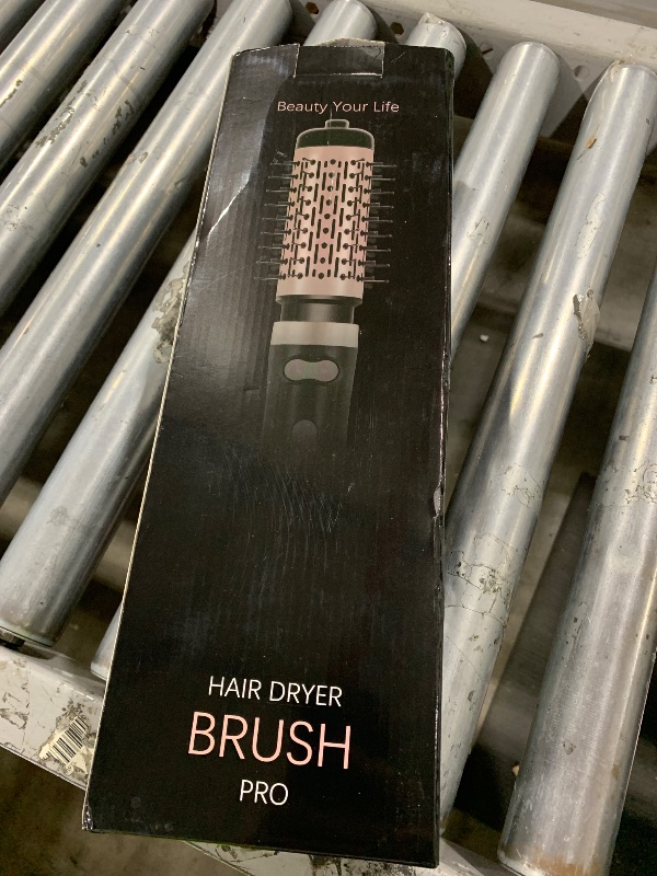 Photo 1 of Hair Dryer Brush, 3-in-1 Rotating Round Hot Air Spin Brush Set with 2 Brushes (2" & 1.5"), Negative Ionic Blow Volumizer, 2 Detachable Auto-Rotating Curling Brush 100-120V