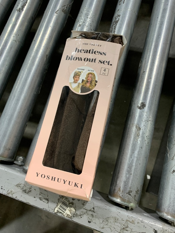 Photo 1 of YOSHUYUKI Classic Heatless Curls Overnight Rods No Heat Hair Curlers Curling Iron Jumbo Flexi Rods Large Foam Hair Rollers for Long Short Hair to Sleep in with Satin Scarf Styling Tools Brown