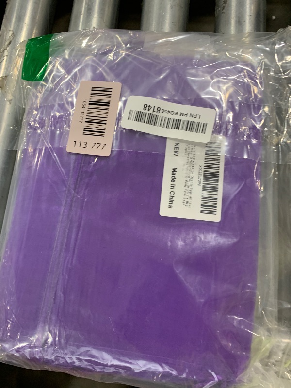 Photo 1 of Jexila 50pcs Purple Organza Bags 8X12 inch Large Mesh Drawstring Gift Pouch Goodie Bags for Christmas Wedding Party Favor Bags
