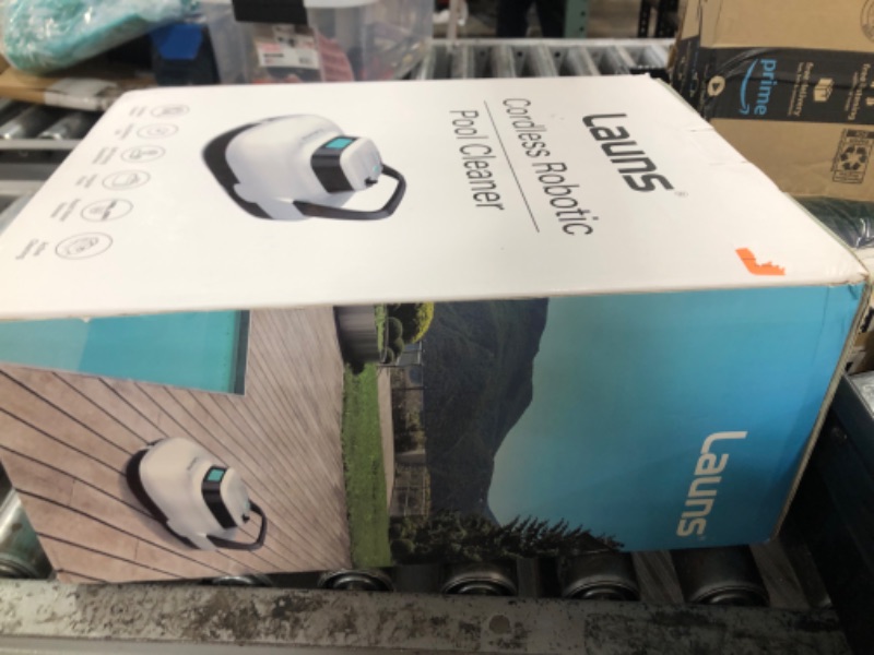 Photo 1 of (2025 Upgrade) Launs S1 Cordless Robotic Pool Cleaner, Dual Motors & Suction Ports Automatic Pool Vacuum Robot Lasts up to 90 Min, Self-Parking Ideal for Above Ground Pools (New)