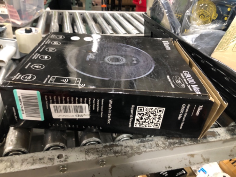 Photo 1 of Tikom Robot Vacuum and Mop Combo, 5000Pa Robotic Vacuum Cleaner, 150 Min Max, App & Remote Control, Ideal for Hard Floor, Carpet, Pet Hair, Self-Charge(G8000 Max)