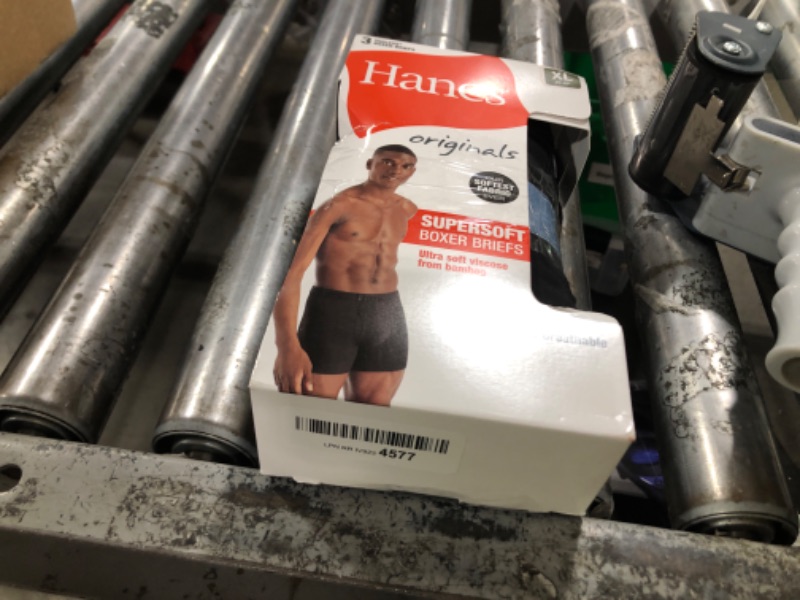 Photo 1 of Hanes Men's Underwear Boxer Briefs & Trunks, Multi-Packs, Breathable Cool Lightweight, Viscose from Bamboo Supersoft, Black