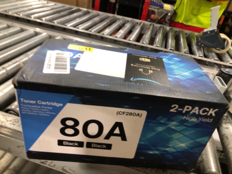 Photo 1 of 80A Toner Cartridge Black High Yield Compatible for HP 80A CF280X CF280A 80X use with HP LaserJet Pro 400 M410 M401D M401A M401N M401 Printer (2 Pack)