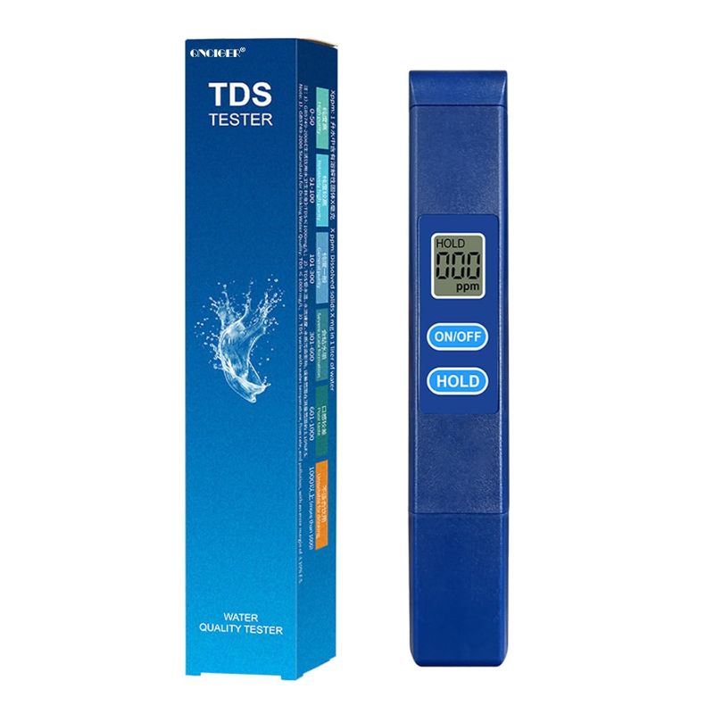 Photo 1 of Water Tester, 0-9990 ppm Digital Water Quality Tester Auto Calibration Easy to Use and Portable, Dark Blue Digital for Drinking Quality