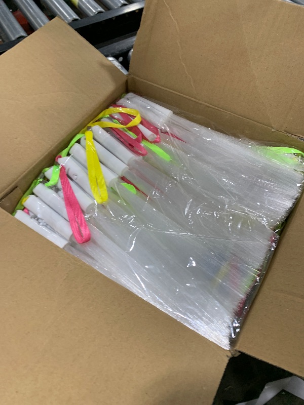 Photo 1 of SHQDD 200 PCS White LED Fiber Optic Wands, Glow Sticks for Wedding, Bar DJ, Halloween & New Year