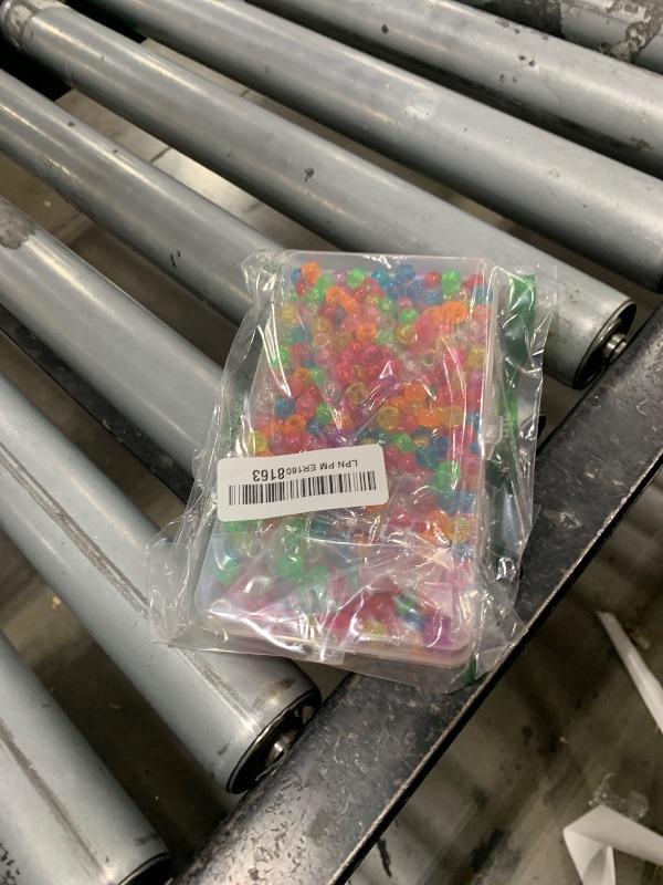 Photo 1 of 1008 Pcs Hair Beads Kit for Girls and Kids Hair Braids, 500Pcs 9x6mm Glitter Pony Beads, 500Pcs Mini Elastic Rubber Bands, 5Pcs Quick Beaders, 1Pcs Rattail Comb and 2Pcs Duckbill Clips