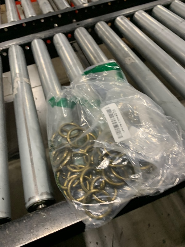 Photo 1 of Thick Metal Curtain Rings, 1.25-Inch Inner Diameter, 0.24-Inch Wire Diameter (Antique Brass-40pcs)