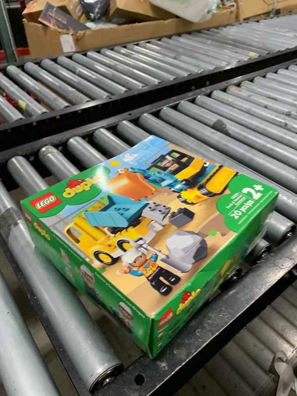 Photo 1 of LEGO DUPLO Town Truck & Tracked Excavator Toddler Building Blocks - Learning & Education Construction Toys for Preschool - Birthday Gift for 2-3 Year Old Boys & Girls - 10931