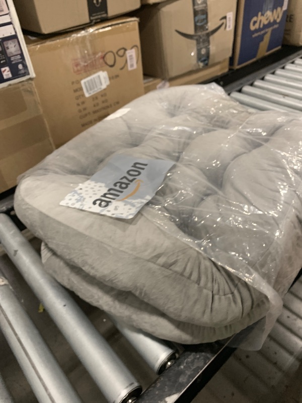 Photo 1 of SM-XLHN Meditation Floor Pillow for Adults, 2-Pack Round Yoga Tufted Floor Cushions for Sitting, Light Grey, 22 x 22 x 4 in