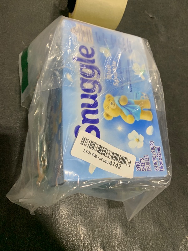Photo 1 of Snuggle Dryer Sheets, Long Lasting Fresh and Clean Scent, Laundry Fabric Softener, Control Static, Reduce Wrinkles, HE Safe, 200 Count