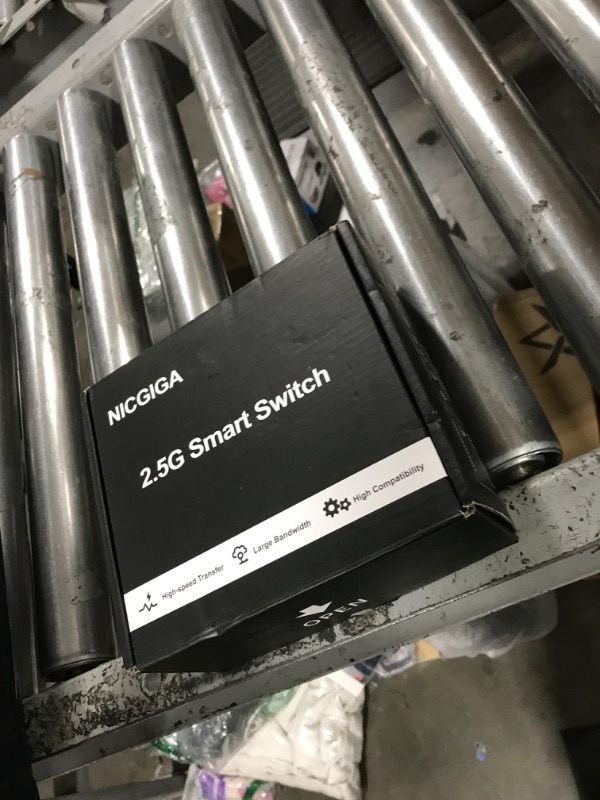 Photo 1 of 10Gbe Ethernet Switch Unmanaged with 2 x 10Gb RJ45 Ports ? 4 x 2.5Gb Base-T Ports, Desktop/Wall Mount NICGIGA 6 Port 10Gbps Network Switch for Wireless AP, NAS, PC