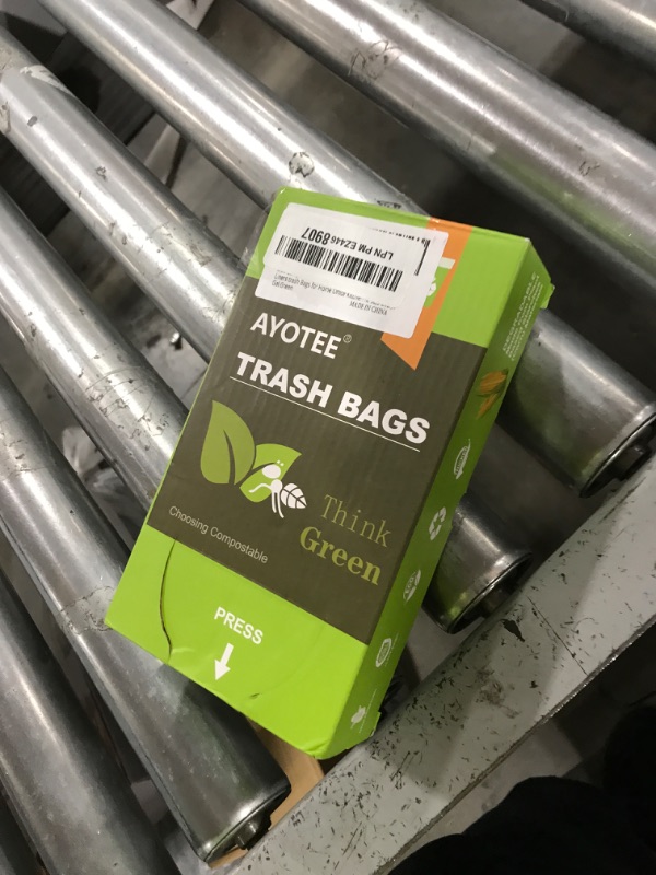 Photo 1 of 1.2 Gallon Small Trash Bags Garbage Bags, AYOTEE Mini Compostable Strong Bathroom Wastebasket Can Liners trash Bags for Home Office Kitchen fit 5L,5 Liter,1 Gal,Green