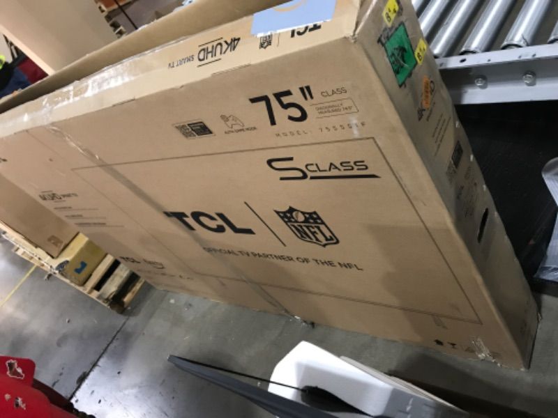 Photo 1 of TCL 75-Inch Class S5 UHD 4K LED Smart TV with Fire TV (75S551F, 2024 Model), Dolby Vision, HDR PRO+, Dolby Atmos, Alexa Built-in with Voice Remote, Apple AirPlay 2 Compatibility, Streaming Television READ COMMENT DESCRIPTION 