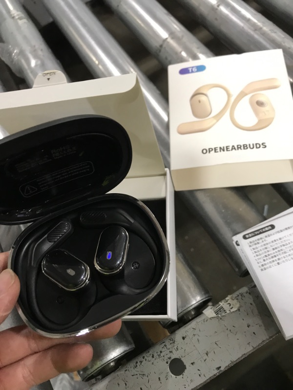 Photo 1 of TRAUSI Open Ear Wireless Earbuds Bluetooth Headphones, 50Hrs Playtime Stereo Sound Earphones with IP7 Waterproof Ear Buds for Fitness/Travel