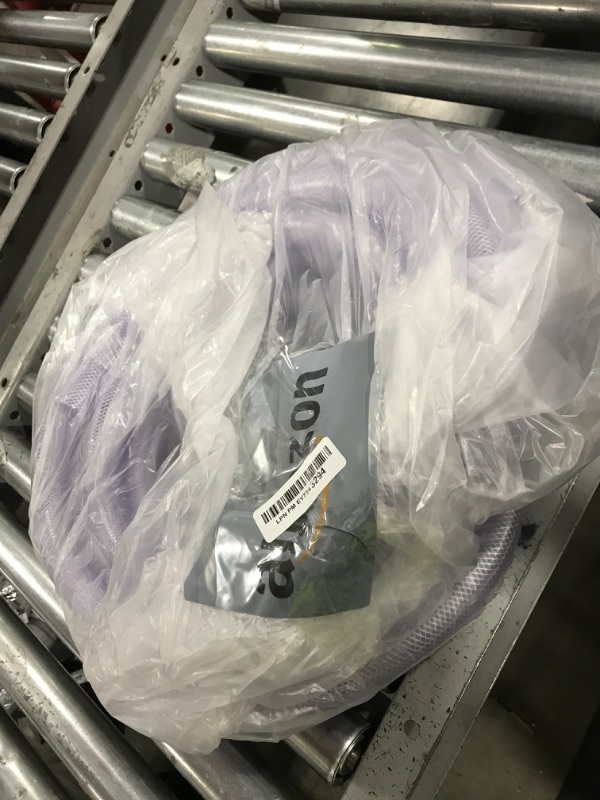 Photo 1 of M METERXITY 1" ID x 1 1/4" OD PVC Tube, 25 Ft High Pressure Braided Clear Flexible PVC Tubing for Water, Oil, Air Lines Dispensing