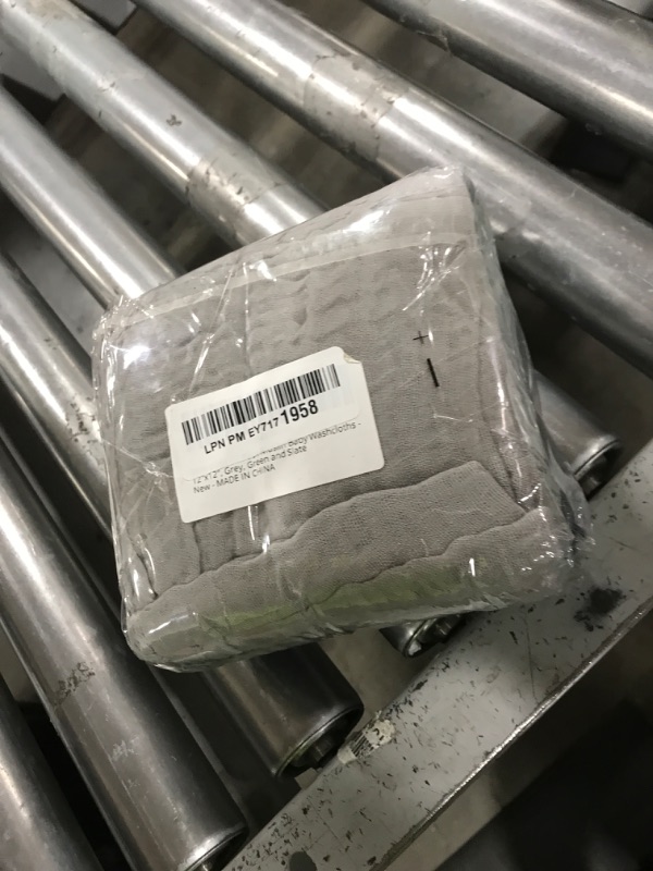 Photo 1 of Ease Cubs 12 Pack Muslin Washcloths for Baby - 100% Cotton Baby Wash Cloths for or Baby Face Body Comfy and Soft for Newborn Infants Kids Girls and Boys - 12"x12" - Grey, Green and Slate