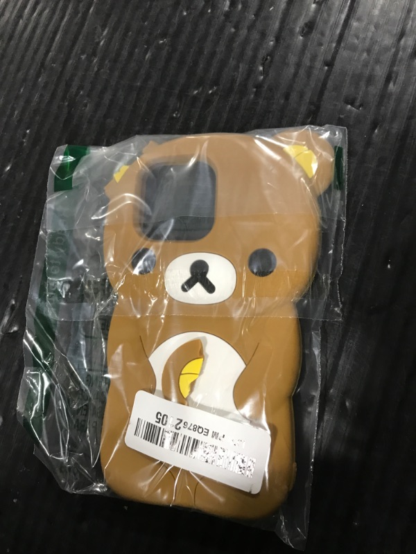 Photo 1 of IAIYOXI Soft Silicone Bear Case for iPhone 15 Pro Max, Cute 3D Cartoon Teddy Bear Designed, Protective Lovely Fun Adorable Fashion Phone Case, Kawaii Cover for Women Girls Kids, Brown