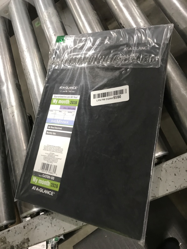 Photo 1 of AT-A-GLANCE 2026 Planner, Monthly, 8" x 11-3/4", Large, Hardcover, DayMinder, Black (G470H0026)