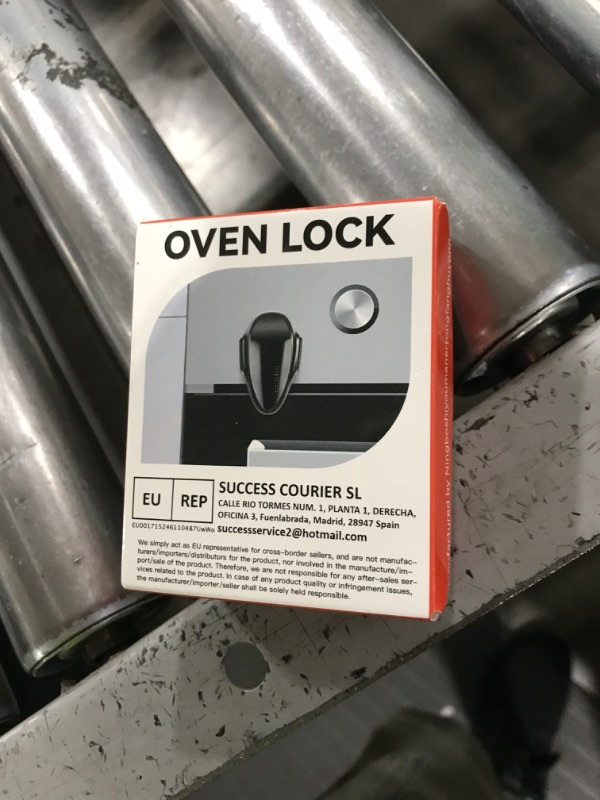 Photo 1 of Mom's Choice Gold Awards Winner - EUDEMON 1 Pack Childproof Oven Door Lock, Oven Front Lock Easy to Install & Heat-Resistant Material no Tools Need or Drill (Black)(ONLY for Flat Surface)